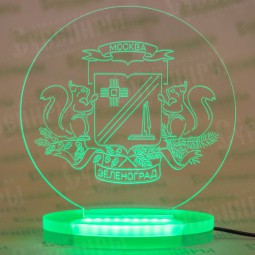 LED светильник «герб Зеленограда» зеленый
