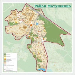 План-схема (карта) района Матушкино